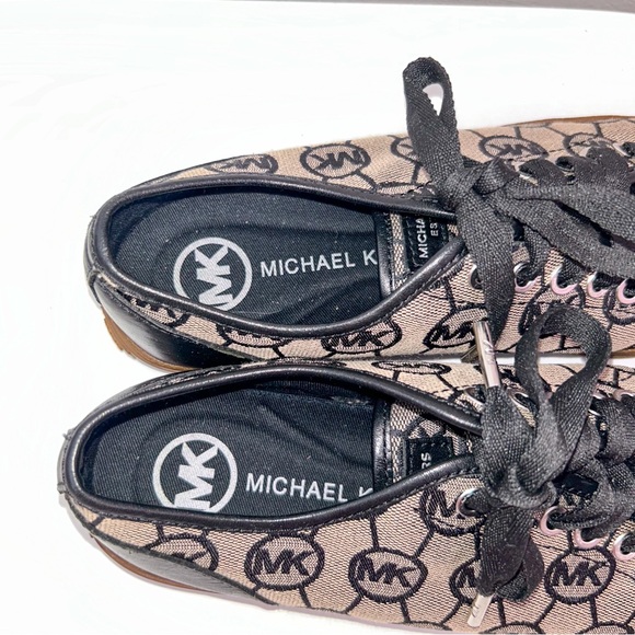 Michael Kors Logo Sneakers Black and Brown. - Picture 8 of 11